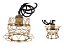 LUMINARIA DECORATIVA PENDENTE MULTIFORMAS CIRCULAR - DOURADO - Imagem 2