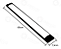 LUMINÁRIA LINEAR DE SOBREPOR LED SLIM - PRETO - 18W - BRANCO QUENTE - 7,5X60CM - Imagem 2