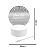 LUMINÁRIA 3D PARA ESCREVER REDONDA COM CANETA 3K/4K/6,5K - Imagem 4