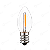 LÂMPADA LED FILAMENTO PARA VARAL E12 1W MINI VELA C7 2400K 220V - PACOTE 25 UNIDADES - Imagem 1