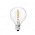 LÂMPADA LED FILAMENTO PARA VARAL E12 1W G40 2400K 220V - PACOTE 25 UNIDADES - Imagem 1