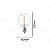LÂMPADA LED FILAMENTO PARA VARAL E12 1W G40 2400K 220V - PACOTE 25 UNIDADES - Imagem 2