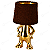 ABAJUR PERSONAGEM DOURADO - Imagem 1