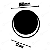 ARANDELA LUNAR PRETA 6W - Imagem 3
