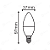 LÂMPADA LED BULBO VELA TRANSPARENTE 4.7W 6500K E14 - Imagem 2