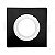 SPOT FACE PLANA MR11 QUADRADO PRETO E BRANCO + SOQUETE GU10 - Imagem 1