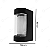 ARANDELA MINI MODERN PRETO 1+1+2W 3000K IP54 - Imagem 5