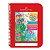 Caderno Criativo capa plástica 1x1 96 folhas Vermelho Faber Castell - Imagem 1