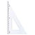 Esquadro escaleno 60º de 16cm com escala trident 1616 - Imagem 1