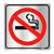 Placa de aviso proibido fumar 16x16cm - c16013 - indika - Imagem 1