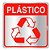 Placa de Sinalização Alumínio 16x16cm Reciclagem Plástico C16031 Indika - Imagem 1