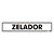 Placa de Sinalização Aluminio Zelador 5x25cm c05085 Indika - Imagem 1
