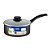 Panela Tramontina Turim em Alumínio com Revestimento Interno e Externo em Antiaderente Starflo Max Chumbo 18 cm 2 L - Imagem 1