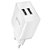 Carregador Universal 2 X USB 2,1A Branco - Geonav - Imagem 1