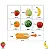 Kit Fruta E Legumes Quitandinha Com 8 Itens 900-5 - Braskit - Imagem 4