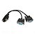 Cabo Adaptador - 2 conectores vga (Fêmea) > vga (Macho) - 0,20m - Preto - MD9 - 5736 - Imagem 1