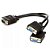 Cabo Adaptador - 2 conectores vga (Fêmea) > vga (Macho) - 0,20m - Preto - MD9 - 5736 - Imagem 2