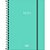 Caderno Espiral  Neon Tilibra 1 Materia 20mm x 275mm 80 Folhas Turquesa - Imagem 1