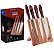 Jogo Churrasco Inox 5pc Polywood Vermelho - Imagem 1