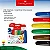 Caneta Hidrografica Faber C/  6 Cores Extra Jumbo 354504 - Imagem 3