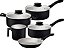Jogo de Panelas Tramontina Linz em Aluminio com Revestimento Interno e Externo em Antiaderente Starflon Max Preto 05 Peças - Imagem 2