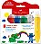 Guache Lavavel 6 Cores Pincel Jumbo 164004 Faber Castell - Imagem 1