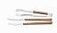 Jogo Churrasco Inox 3pc - Imagem 2