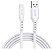Cabo Usb-a P/ Lightning Branco  Mfi em Silicone 1.5m Esliswt - Imagem 1