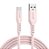 Cabo Usb-a  P/ Usb-c 2.0 Silicone 1.5m Rosa Esc05spk - Imagem 1