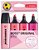 Caneta Marca Texto Stabilo Boss C/04 Unid. 5 8009 Pink - Imagem 1