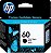 Cartucho HP 60 Preto Original (CC640WB) Para HP Deskjet F4224, F4480, F4580, D1660, Photosmart D110a, C4780, ENVY D410a - Imagem 1