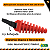 Tampão Escape Motos 2 Tempos Vermelho - Imagem 3