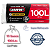 Saco de Lixo Grande 100 Litros Preto Reforçado Antiviral Não Vaza 10 Sacos - Imagem 2