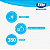 Kit Papel Toalha Interfolha 8400 Folha Simples Plus 21X20cm 24 Pacotes 350 Folhas Cada Toalha Interfolhada - Imagem 6