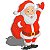 Papai Noel com Saco de Presentes - Linha Dia e Noite - Imagem 1