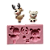 Molde de silicone mini rena e urso - Imagem 2