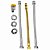 Kit ligação para aquecedor C/ registro 1/2x1/2 MF 40cm SOWSHOP - Imagem 1
