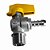 Mini Registro Esfera de G s 1/2M x BM - angular 90 graus Hioda - Imagem 3
