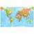 Adesivo Fosco Mapa Mundi Para Parede Decoração Ambiente - Inglês - Imagem 1