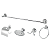 Kit Acessórios P/ Banheiro Aço Inox 5 Peças - Imagem 1