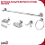 Kit Acessórios P/ Banheiro Aço Inox 5 Peças - Imagem 2
