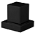 Kit Ducha Square Black + Acabamento de Registro Preto Fosco - Imagem 5
