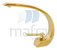 Torneira Lavatório Misturador Monocomando Dourada Luxo Curva - Imagem 2