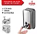 Dispenser Parede Álcool Em Gel Sabonete Liquido Inox 500ml - Imagem 3