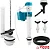 Kit Completo Mecanismo Universal Reparo Caixa Descarga Acoplada Acionamento Superior Banheiro - Imagem 1