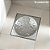Ralo Grelha Quadrado 15x15cm Abre Fecha Inox Com Suporte - Imagem 5