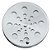 Tampa Ralo Grelha Redonda 15x15 Aço Inox Com Fecho Rotativo - Imagem 1