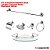 Kit Acessórios Banheiro Inox Lavabo Conjunto Porta Shampoo Canto - Imagem 3