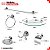 Kit Acessórios Banheiro Inox Lavabo Conjunto Porta Shampoo Canto - Imagem 7