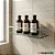 Kit Porta Shampoo Vidro + Papeleira Com Porta Celular Luxo Prateado - Imagem 7